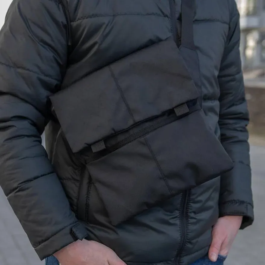Месенджер поверх пуховика