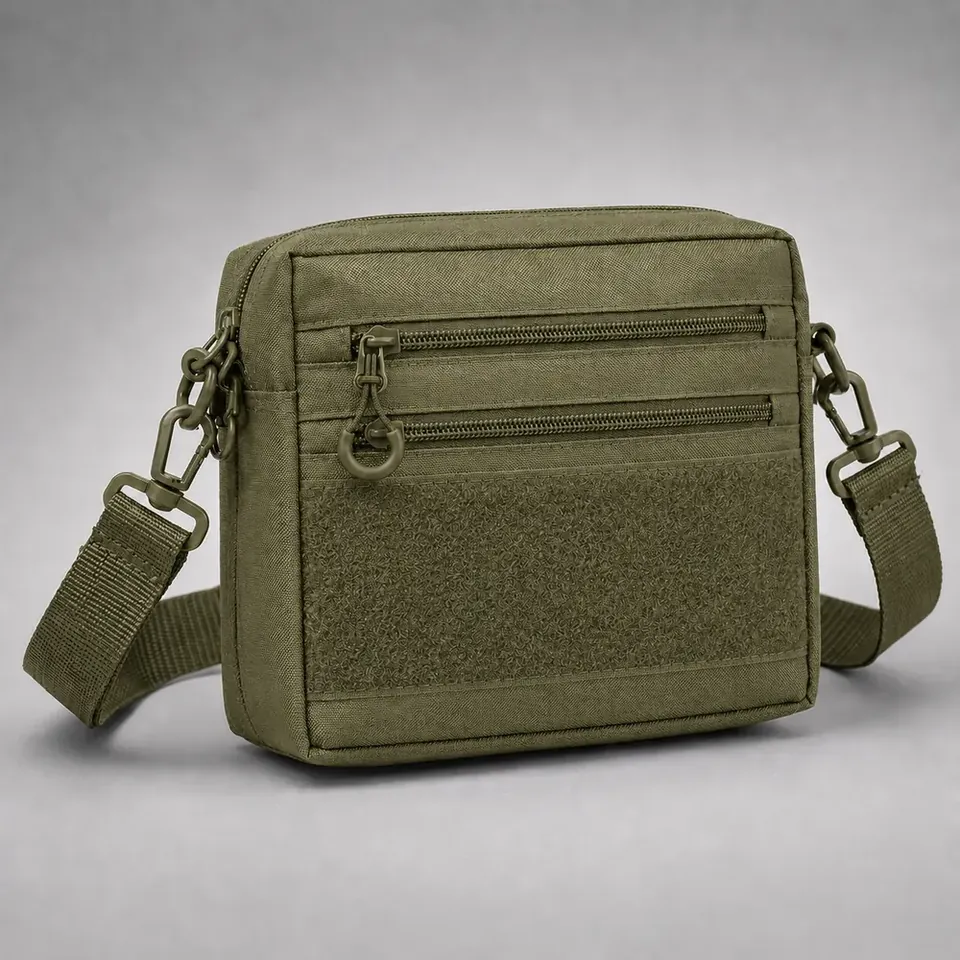 EDC-сумка месенджер з Cordura 600D, 25×20 см, хакі