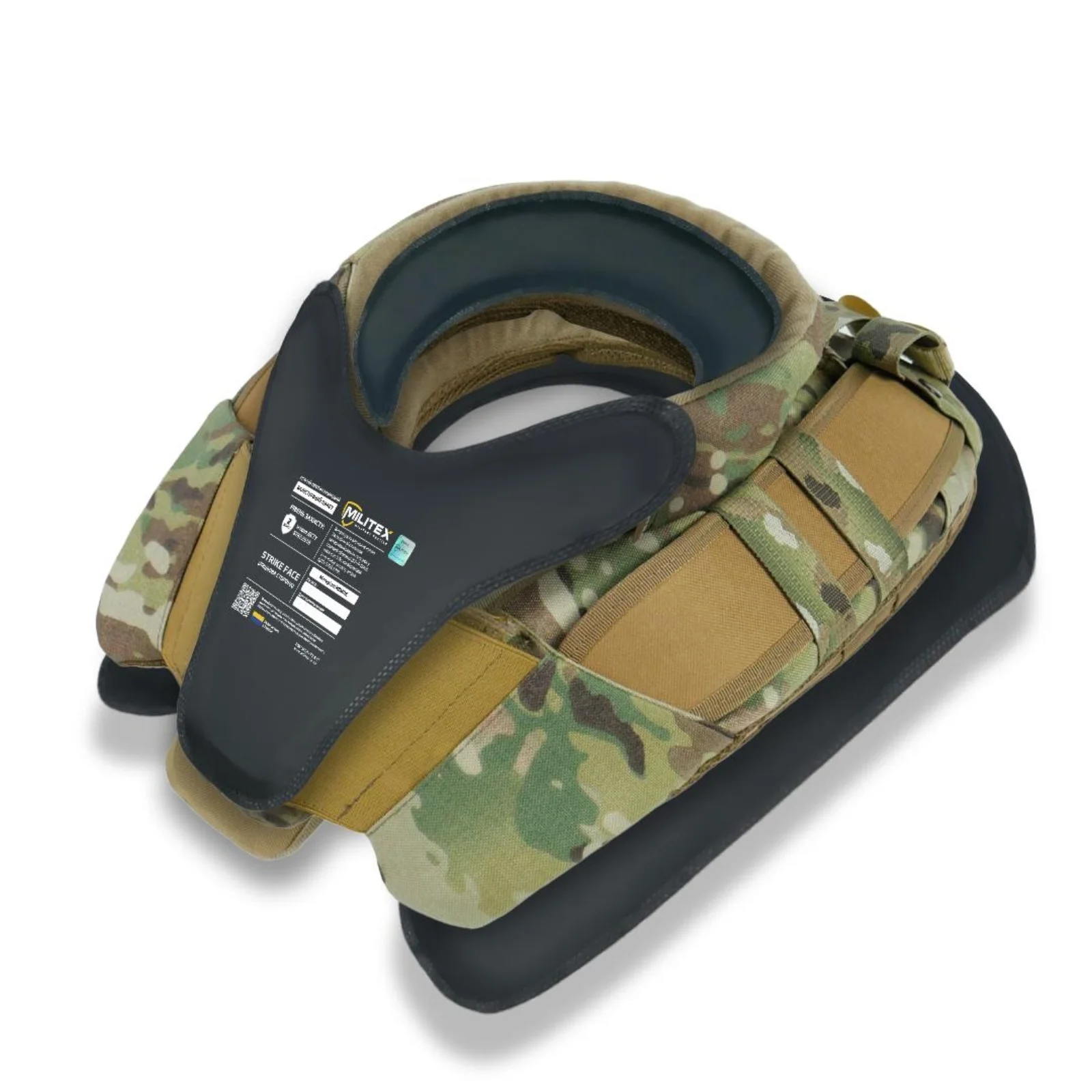 Захист шиї mod. 1 з балістичним захистом 2 клас Militex CORDURA USA Мультикам