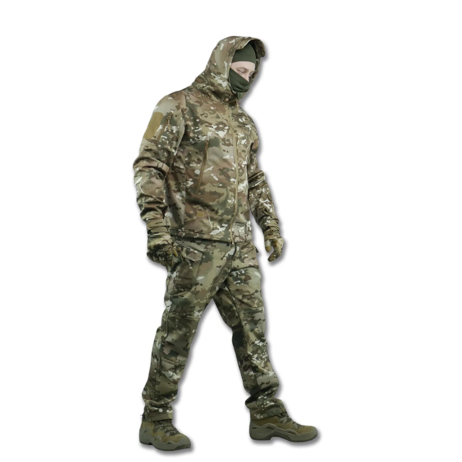 Тактичний демісезонний костюм Softshell Мульткам