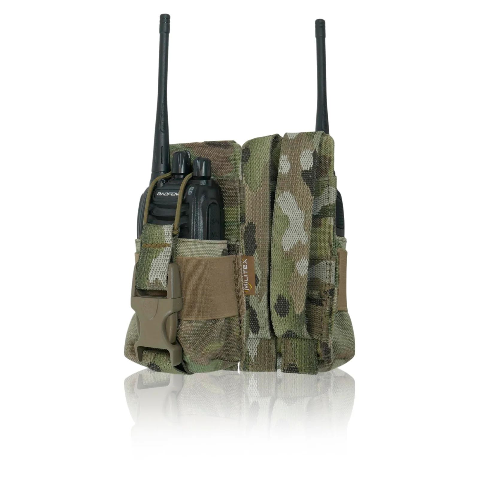 Посилений підсумок під рацію Militex CORDURA original USA Мультикам з NIR-просоченням