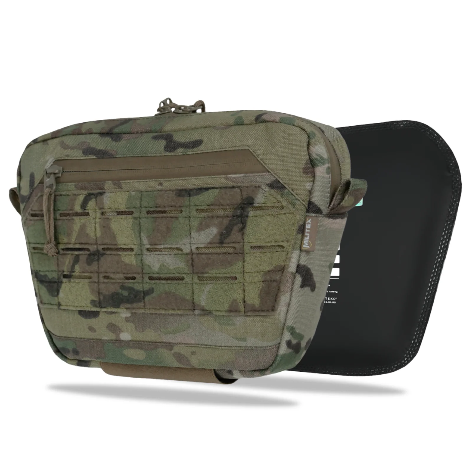 Сумка-напашник з балістичних захистом 2 клас Militex XL CORDURA original USA Мультикам