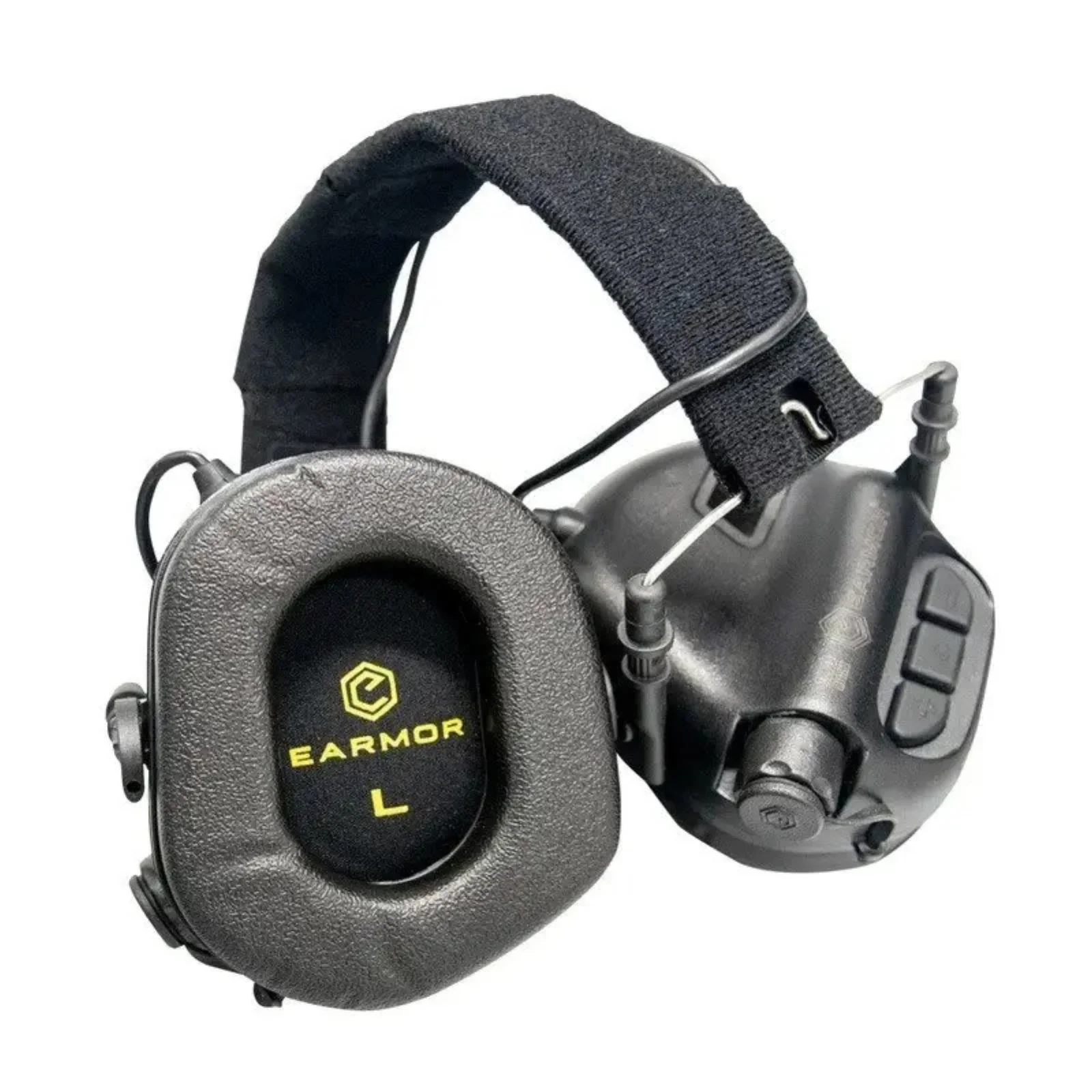 Тактичні навушники EARMOR M31 Black з універсальним кріпленням